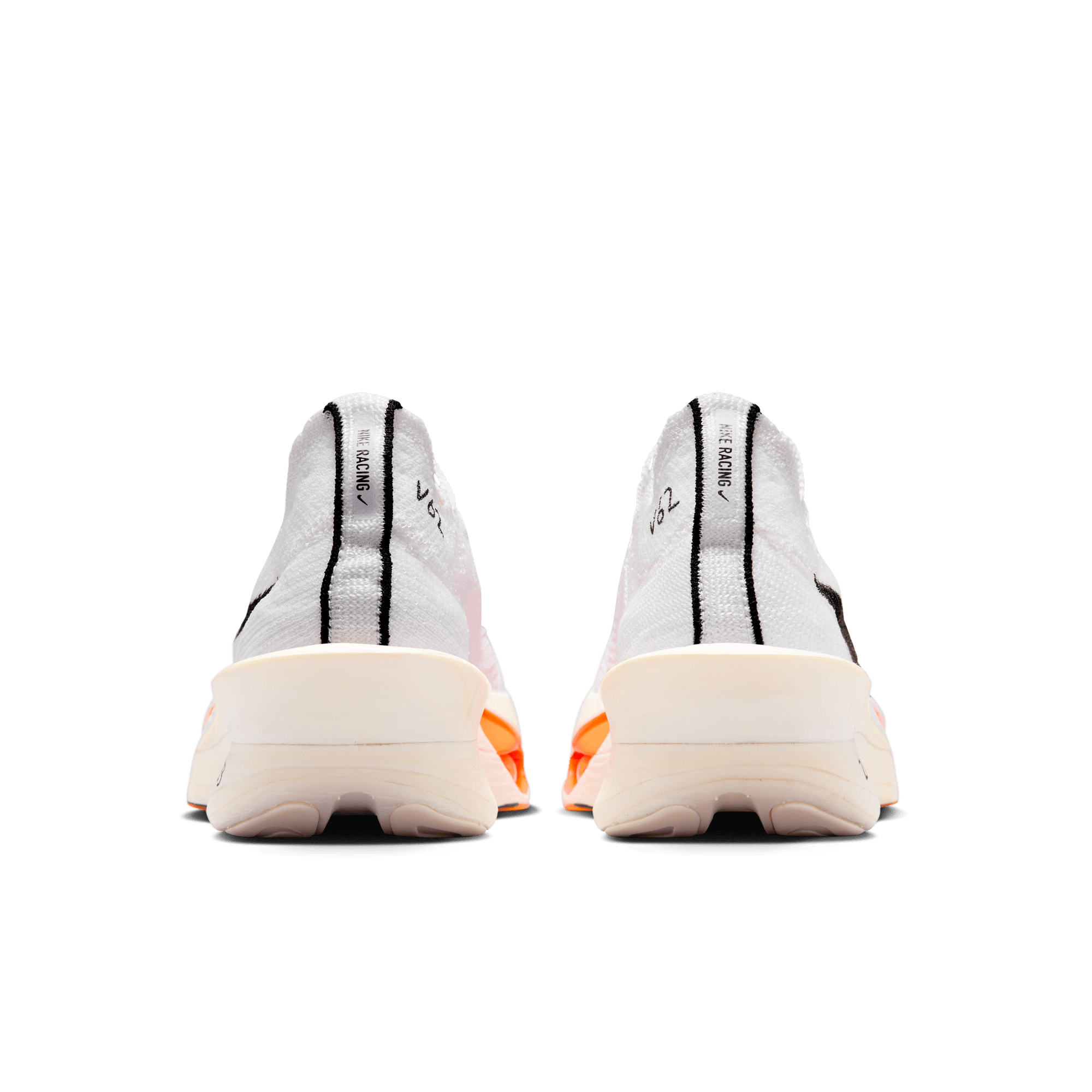 Nike Women's Alphafly 3 Proto Running Shoes - White/Black Phantom Total Orange | Lightweight Cushioned Road Racing Sneakers for Marathon Training & Competitive Running