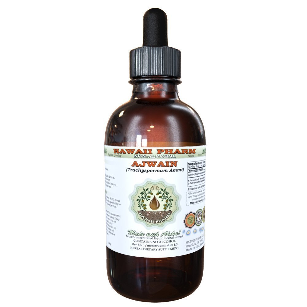 Organic Ajwain Seed Glycerite Extract (Trachyspermum Ammi) - Alcohol-Free, 4 oz Herbal Supplement for Digestive Support & Wellness - Perfect for Teas, Tinctures & Natural Remedies
