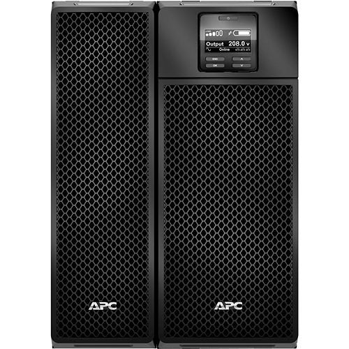 APC SRT6KXLT 6kVA Smart UPS Online Tower - 208V Input, 8x 5-20R & 4x L6-20R Outlets, Transformer 208V to 120V - Reliable Power Backup for Data Centers, Servers & Critical IT Equipment