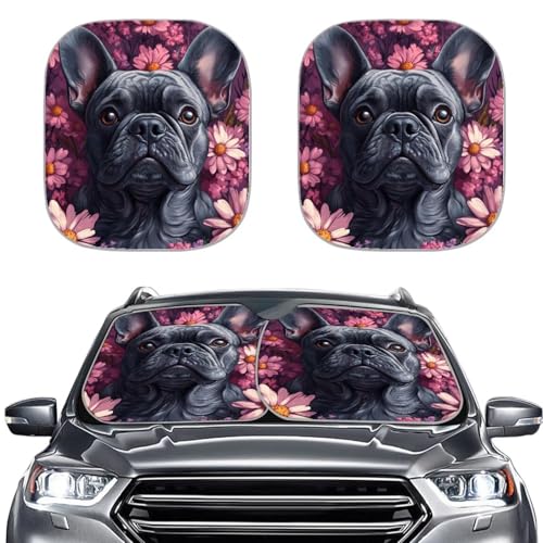 Bull Dog and Flower