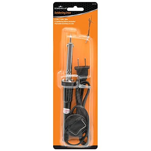Kingman Soldering Iron Kit (2 Pack) - Professional 60W Soldering Iron with Stand & Sponge - Perfect for Electronics Repair, DIY Projects, and Home Improvement