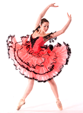 Spanish Flamenco Dance Dress & Tiered Skirt Set - Professional Performance Costume for Women & Girls | Perfect for Flamenco Classes, Performances & Latin Dance Events