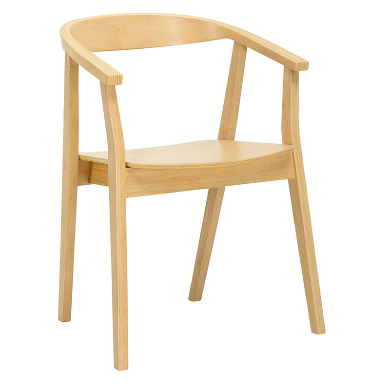 GRETA Dining Chair - Natural Wooden Finish for Modern & Farmhouse Dining Rooms | Perfect for Kitchen, Dining Table & Home Decor
