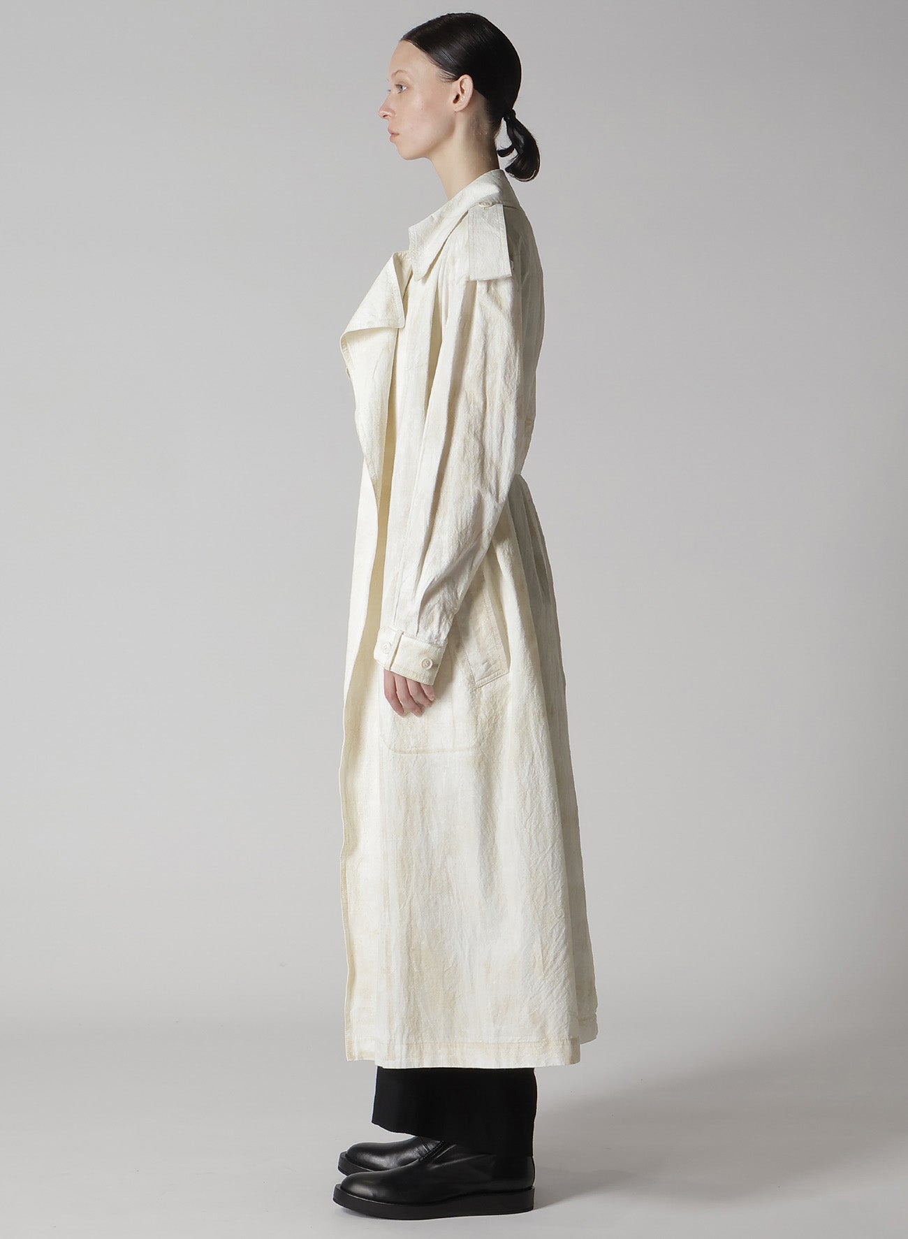 Premium Cotton Linen Trench Coat with Roller Printing - Stylish Waterproof Raincoat for Women & Men | Perfect for Office, Travel & Outdoor Activities