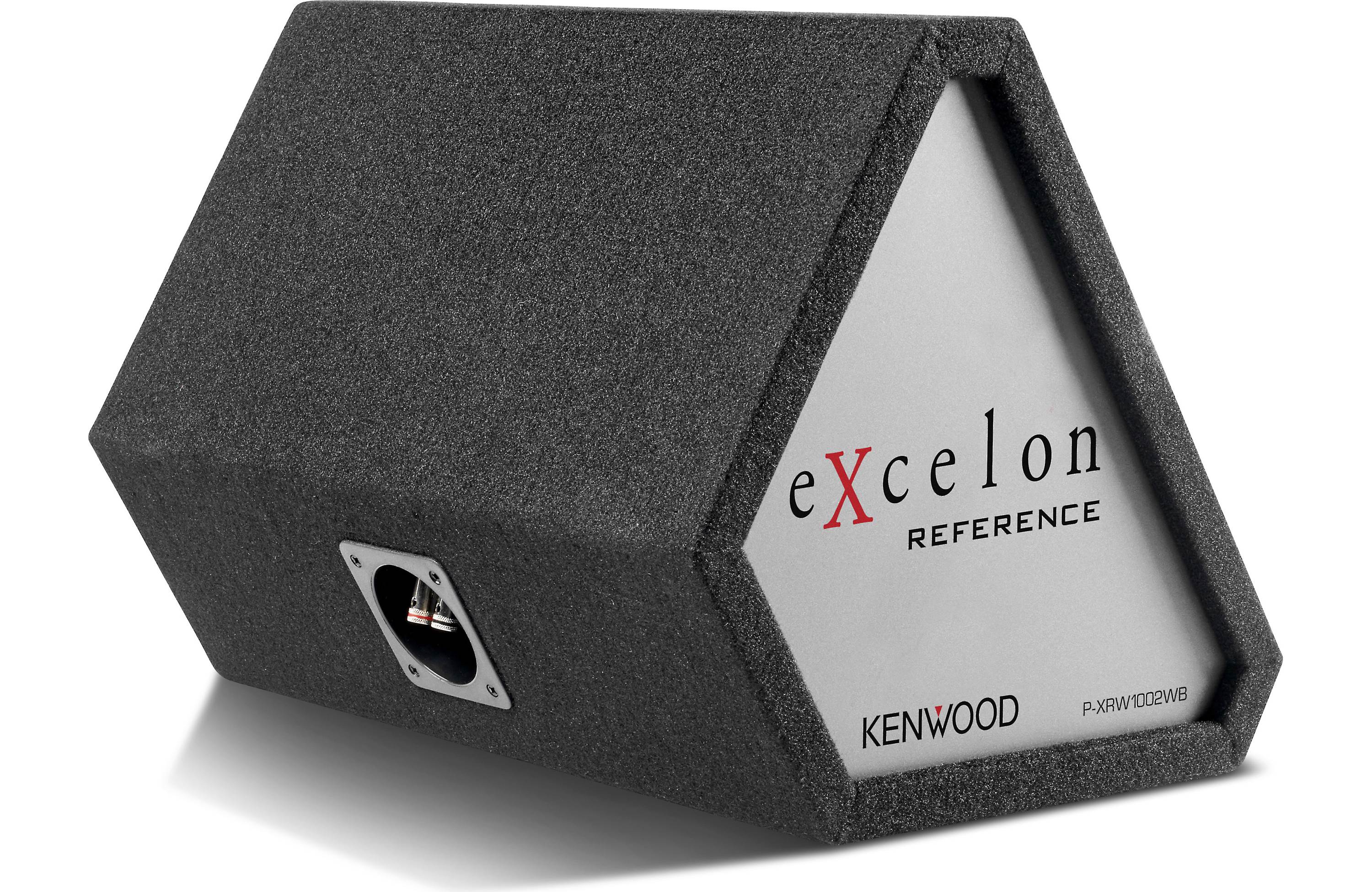 Kenwood P XRW1002WB 10-Inch Oversized Car Subwoofer with Sealed Wedge Enclosure - Powerful Bass for Trucks, SUVs & Custom Car Audio Systems