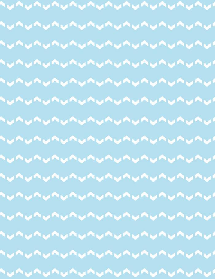 Fes Zag Wallpaper by Wallshoppe - Premium Baby Blue Peel & Stick Wallpaper for Nursery, Bedroom, or Home Office Decor