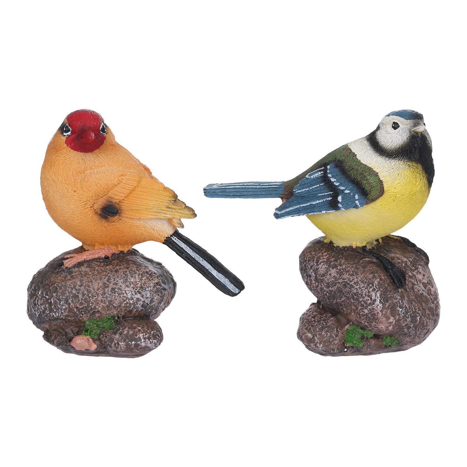 Vintage Resin Bird Statue - Garden & Home Decor for Outdoors
