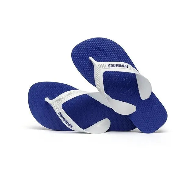 Havaianas Kids Max Flip Flops for Boys & Girls - Black & Navy Blue | Comfortable Beach Sandals for Summer, Pool, and Outdoor Play