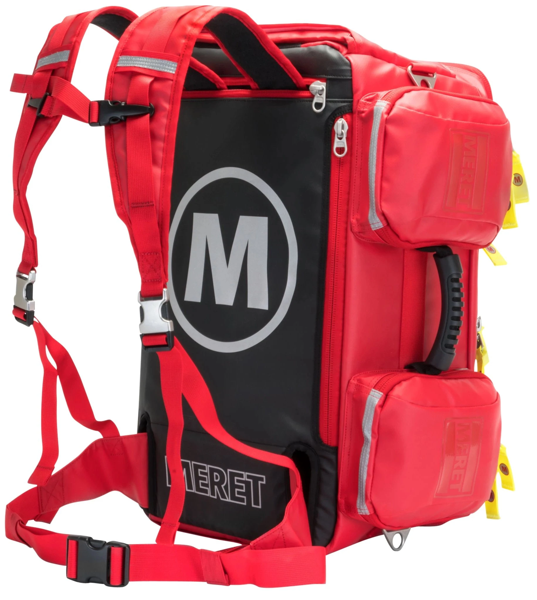 BLS/ALS Total System Bag - Fire Red Emergency Medical Response Kit for Paramedics & First Responders | Perfect for Ambulance, Disaster Relief & Field Emergencies