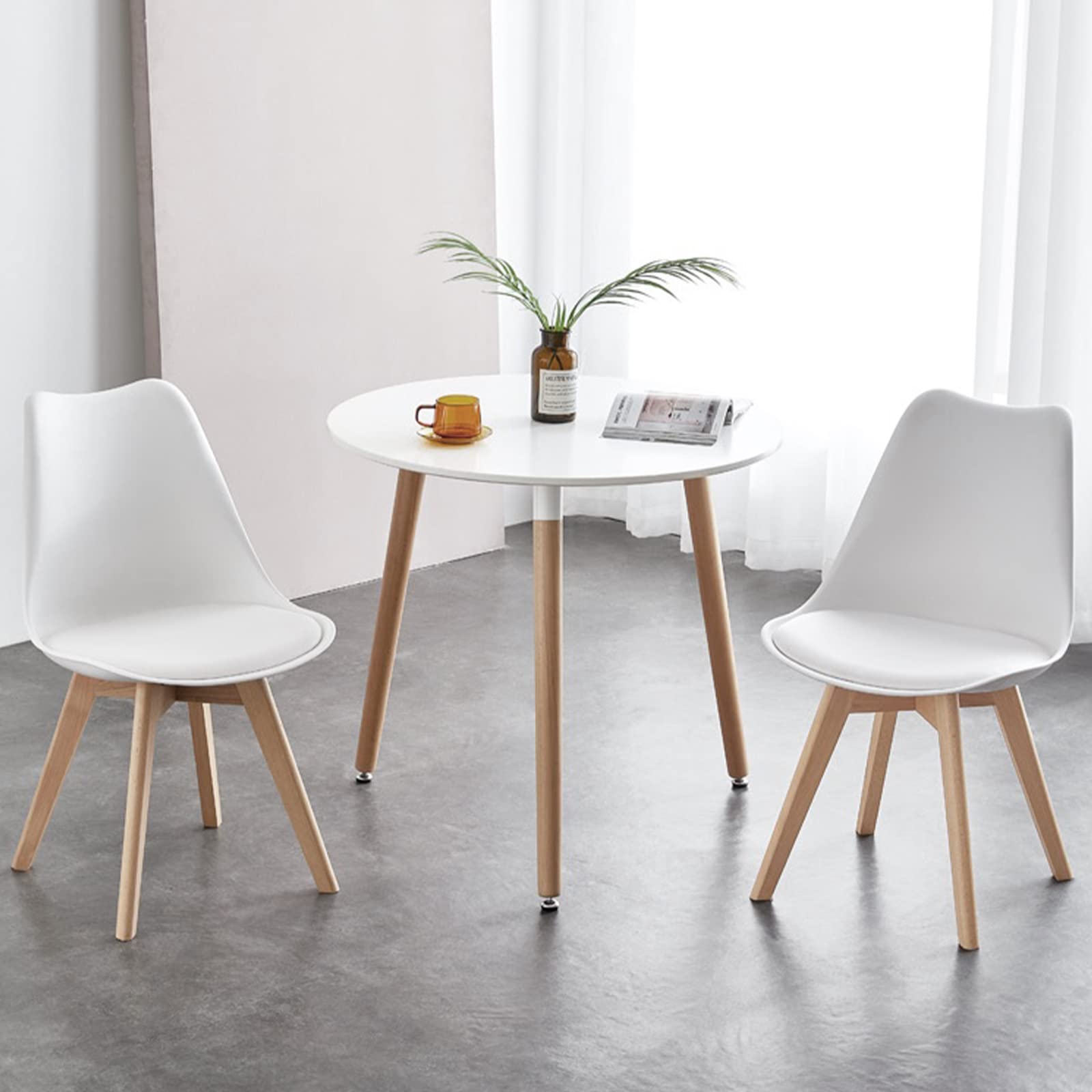 Round White Dining Table 32