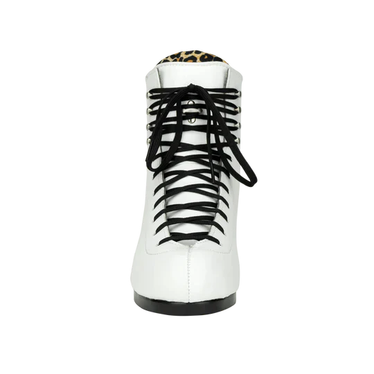 Moxi Jack 2 Vegan White Roller Skates - Women's Artistic Roller Skate Boots for Indoor & Outdoor Skating, Rink, Park, and Street Use