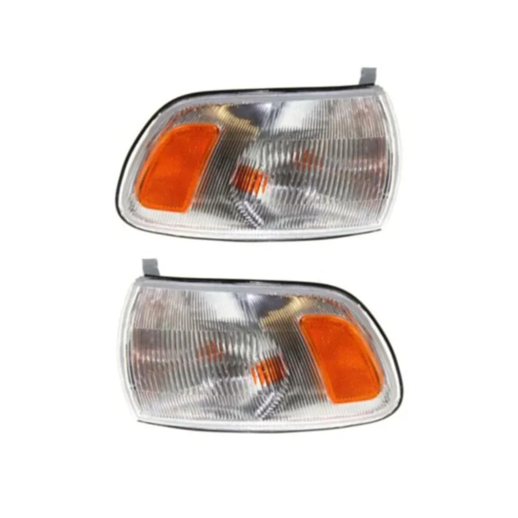 1991-1997 Toyota Previa Replacement Signal Lights Pair - Driver & Passenger Side (TO2530107) | Perfect for Headlight Restoration & Night Driving Safety