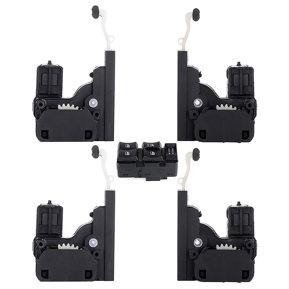 AUPCS Power Door Lock Actuator Kit - Front & Rear Left/Right Compatible with 2000-2005 Chevy Impala 4-Door 3.4L (Includes Motors 10283834, 746-017, 746-011) - Easy DIY Installation for Smooth Door Locking/Unlocking