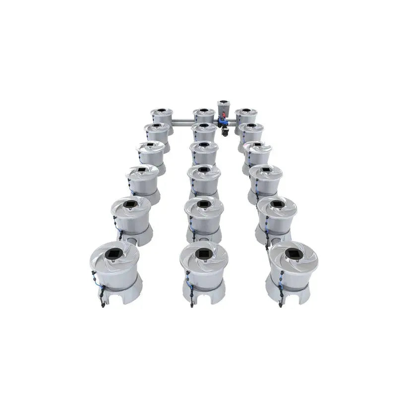 Alien Hydroponics V System Deep Water Culture (DWC) - 18 Pot Hydroponic Growing Kit for Indoor Plants, Herbs & Vegetables | Perfect for Home Gardening, Greenhouse & Urban Farming