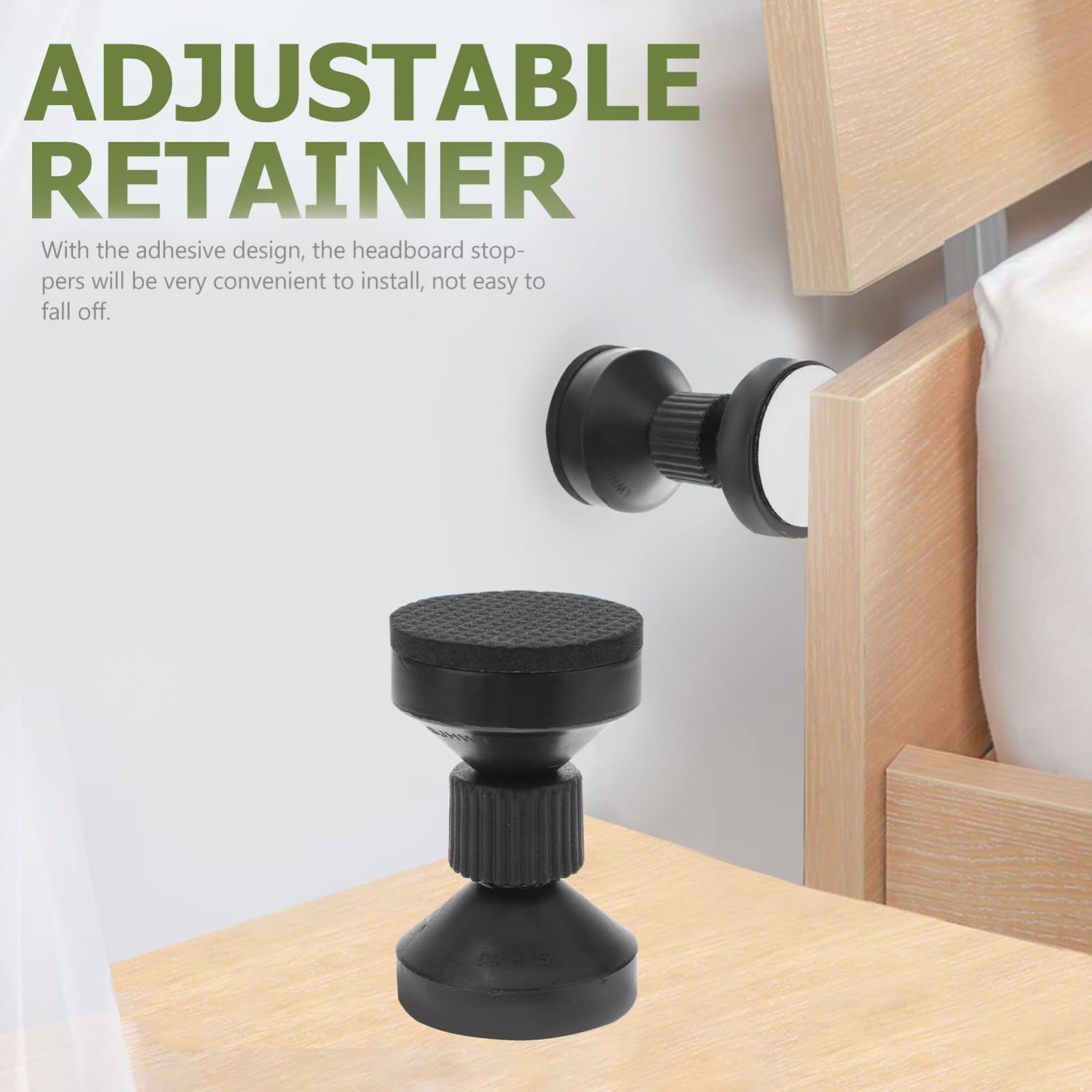 Adjustable Bed Frame Anti-Shake Stabilizer - 2 Pack Telescopic Support for Beds, Cabinets & Sofas - Headboard Stoppers & Furniture Fixers for Home, Office & Dorm Use