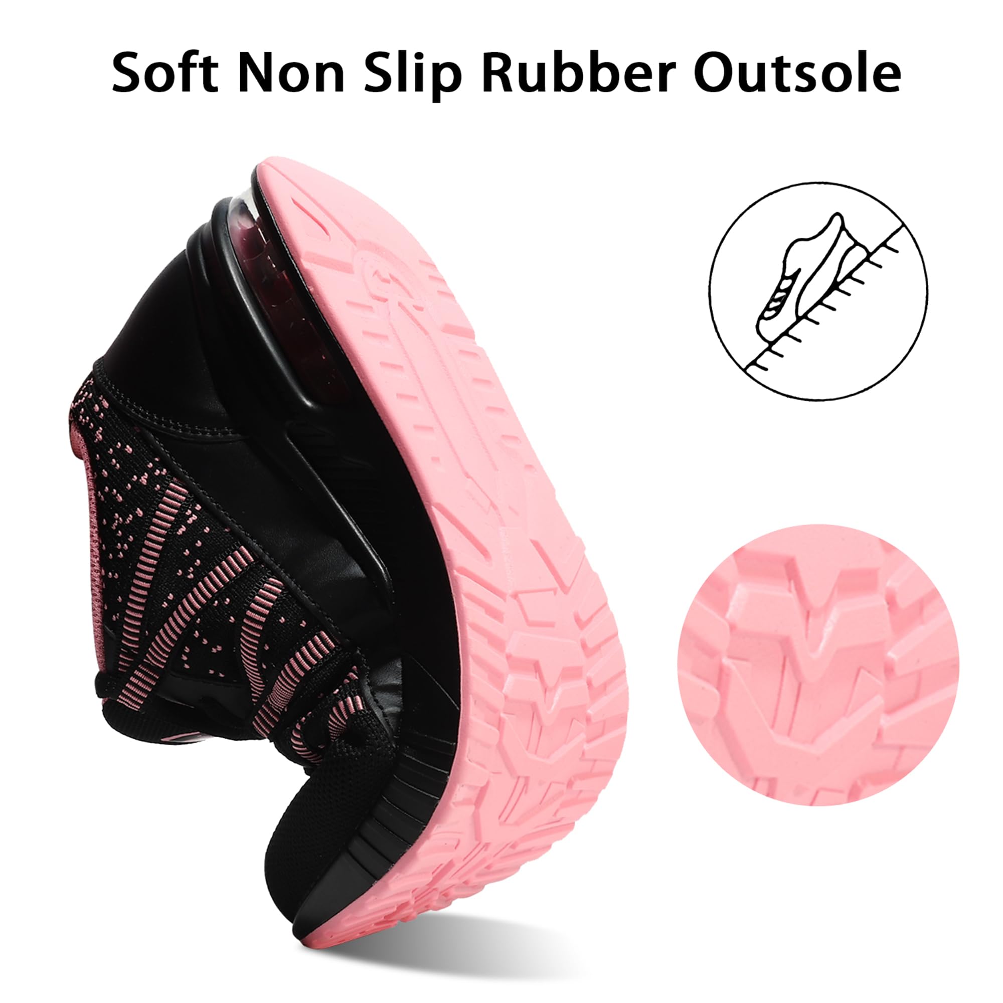 Soulsfeng Women's Air Cushion Running Shoes - Lightweight Breathable Workout Tennis Walking Sneakers for Women - Size US 3.5-11.5 - Perfect for Gym, Jogging & Casual Wear