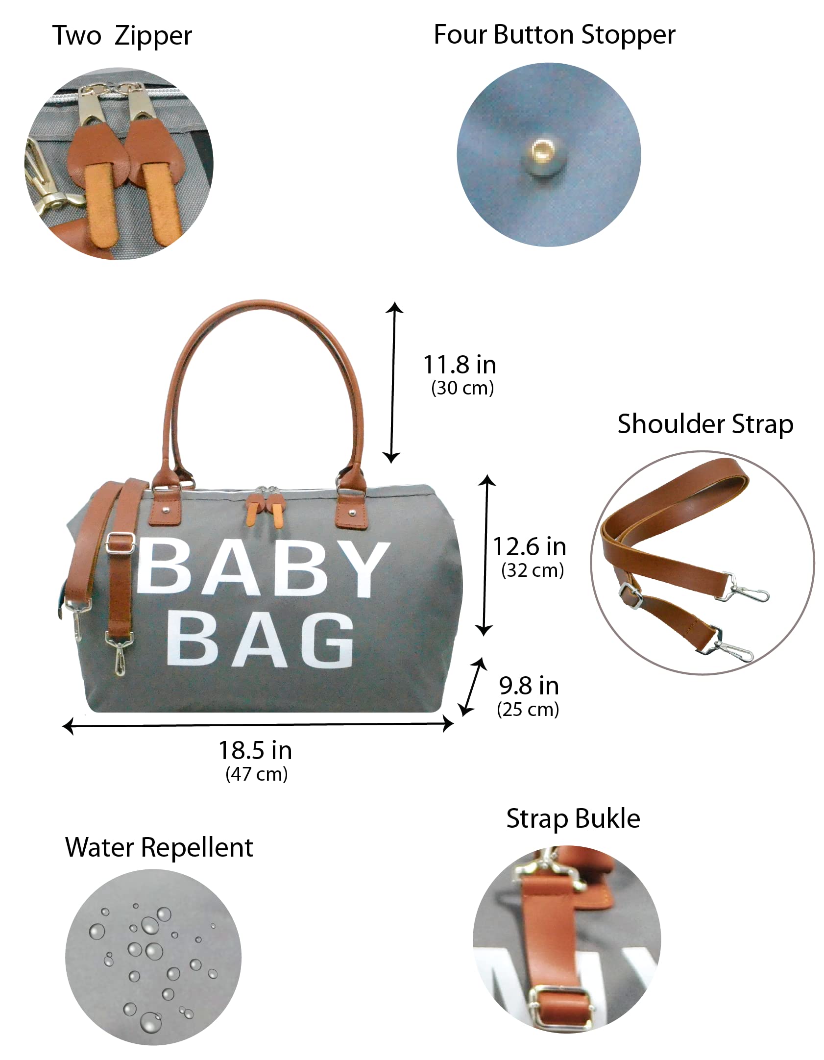 3-in-1 Baby Diaper Bag Set - Large Capacity Maternity Backpack for Working Moms, Hospital Delivery & Travel Essentials | Perfect for Newborn Care, Nursing & On-the-Go Parenting