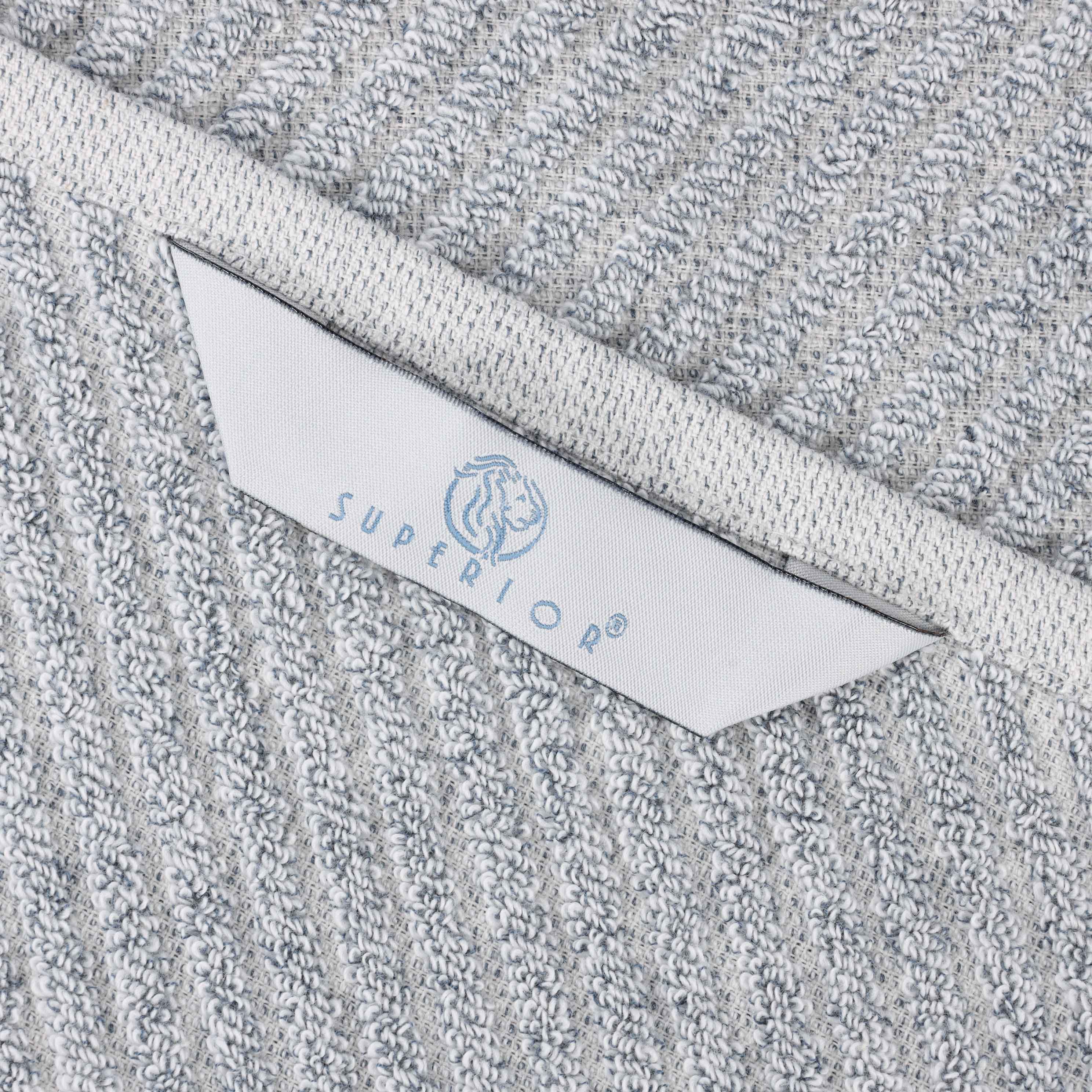 Premium Cotton Blend Diagonal Stripes Bath Towels Set of 2 - Ultra Soft & Absorbent Bath Sheets for Spa, Beach & Luxury Bathroom Decor