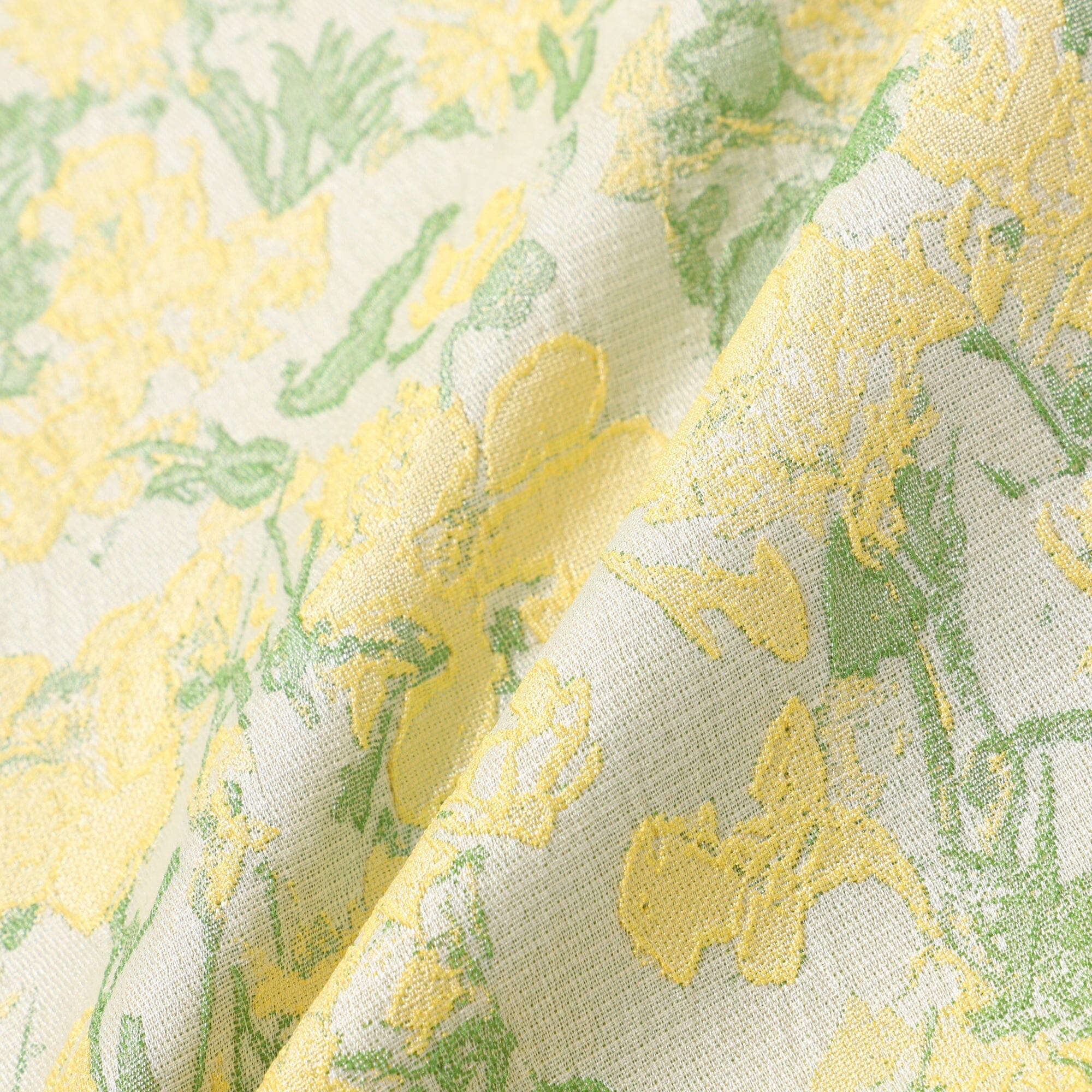 JQ Flower Cushion Cover 18x18 Inches Yellow - Soft Decorative Pillow Case for Sofa, Bed, Living Room & Home Decor