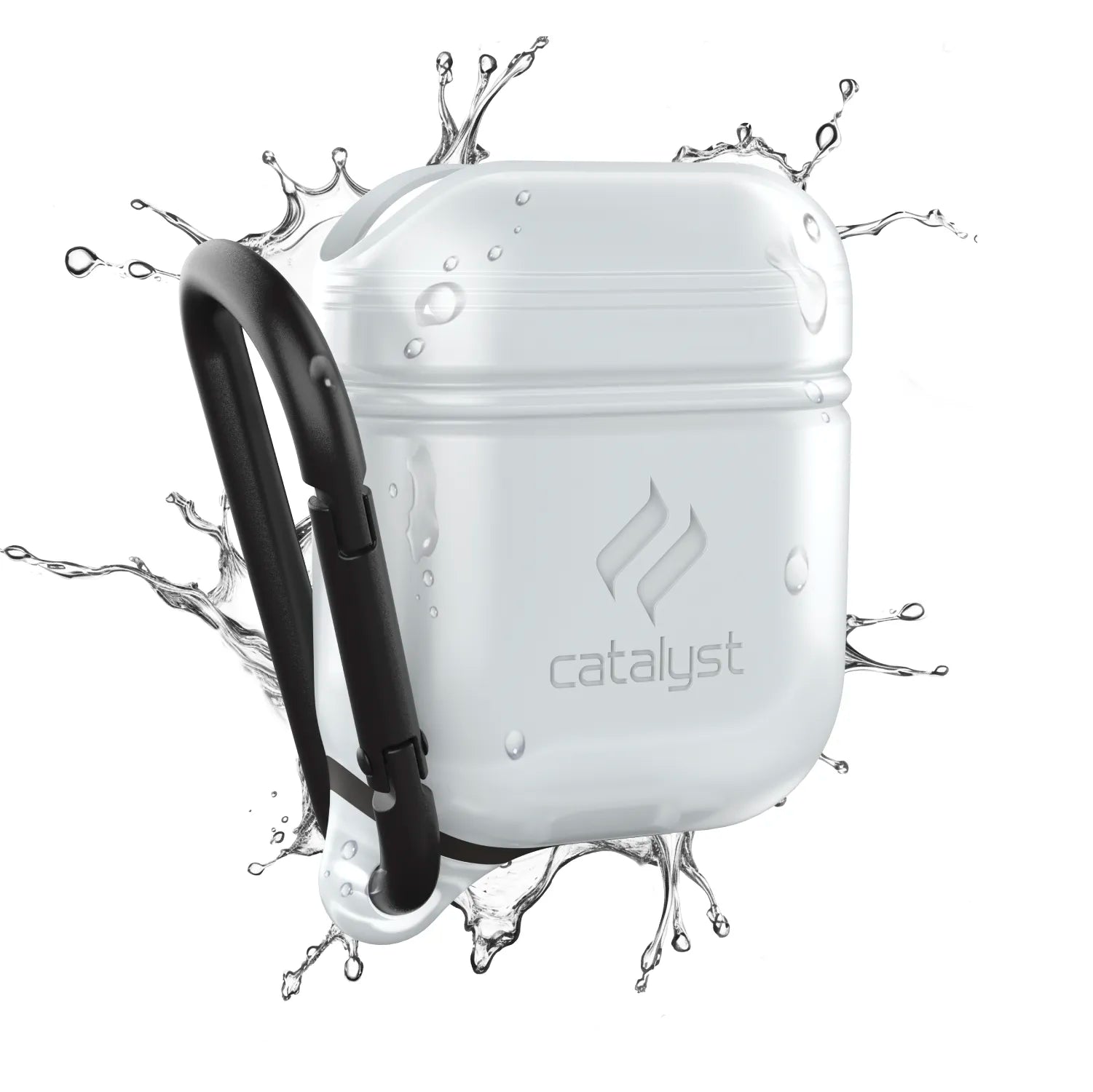 Waterproof Protective Case with Carabiner for AirPods 1st & 2nd Generation - Durable Cover for Gym, Running, Hiking & Outdoor Activities