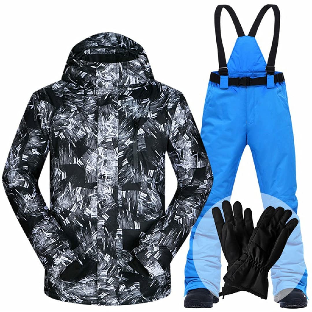 Men's Ski Jacket - Windproof, Waterproof & Breathable Snowboard Jacket for Winter Sports | Skiing, Snowboarding & Outdoor Activities