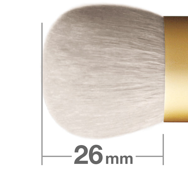 Premium Kabuki Style Makeup Brush - Round Shape for Flawless Foundation & Powder Application - Perfect for Professional Makeup Artists & Beauty Enthusiasts - Ideal for Daily Makeup Routine, Special Occasions & Travel
