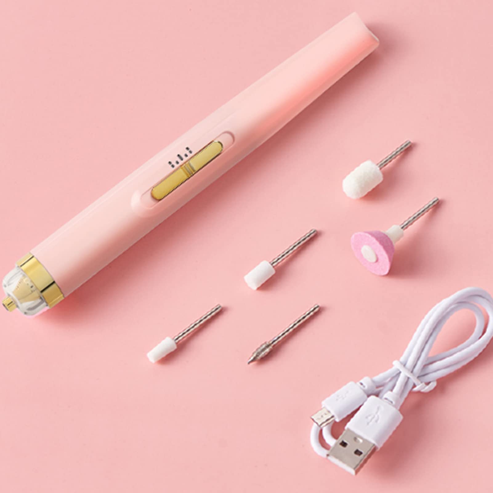 Remorui Electric Nail Drill Kit - Low Noise, Adjustable Speed Manicure Pedicure Tool for Callus Removal & Nail Grinding - Perfect for Home & Salon Nail Care