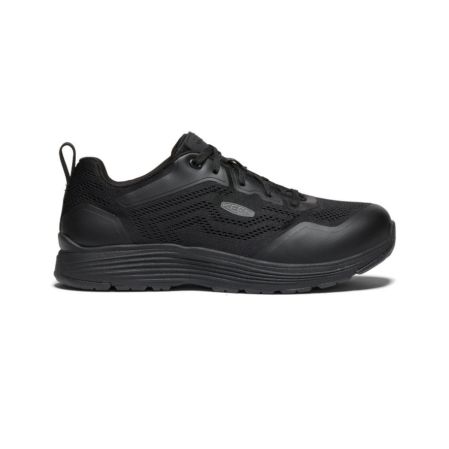 Sparta 2 Men's Aluminum Toe Work Boots - Black/Black | Durable Safety Shoes for Construction, Warehouse & Outdoor Work