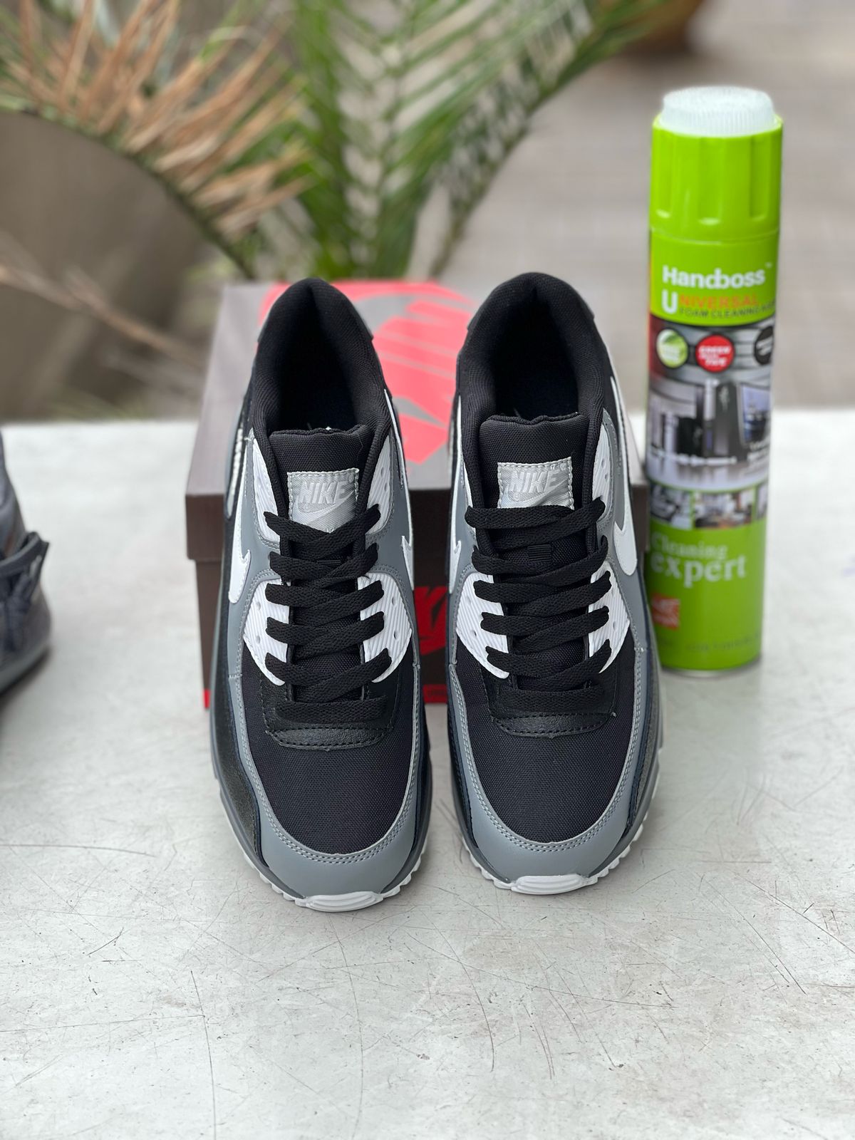 Nike Air Max 90 Running Shoes - Black & White Men's Athletic Sneakers for Jogging, Gym Workouts & Casual Wear