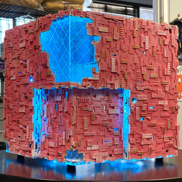 Star Trek Borg Cube ATX PC Case - Sakura Pink Edition for Gaming & Sci-Fi Fans | Perfect for Themed Builds & Collectors