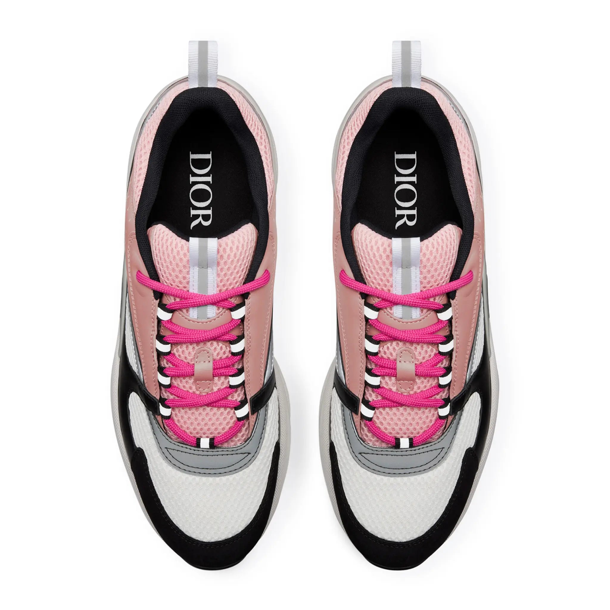 Dior B22 Sneakers in Pink, White & Black - Genuine Calfskin Luxury Trainers for Men | Perfect for Casual Wear, Street Style & Fashion Events