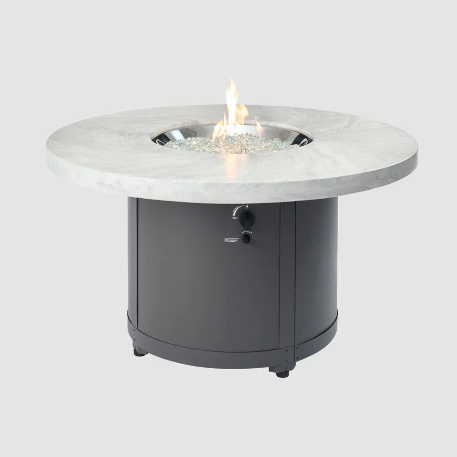 Outdoor Greatroom Company Beacon Fire Table - Propane Fire Pit Table for Patio, Deck, Backyard with Lava Rocks - Perfect for Outdoor Gatherings & Relaxation