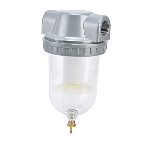 High-Quality 50-70μm Compressed Air Filter with Transparent Cup - Easy Installation for Pneumatic Systems (QSL-20) | Perfect for Industrial Machinery, Automotive Tools & Air Compressors