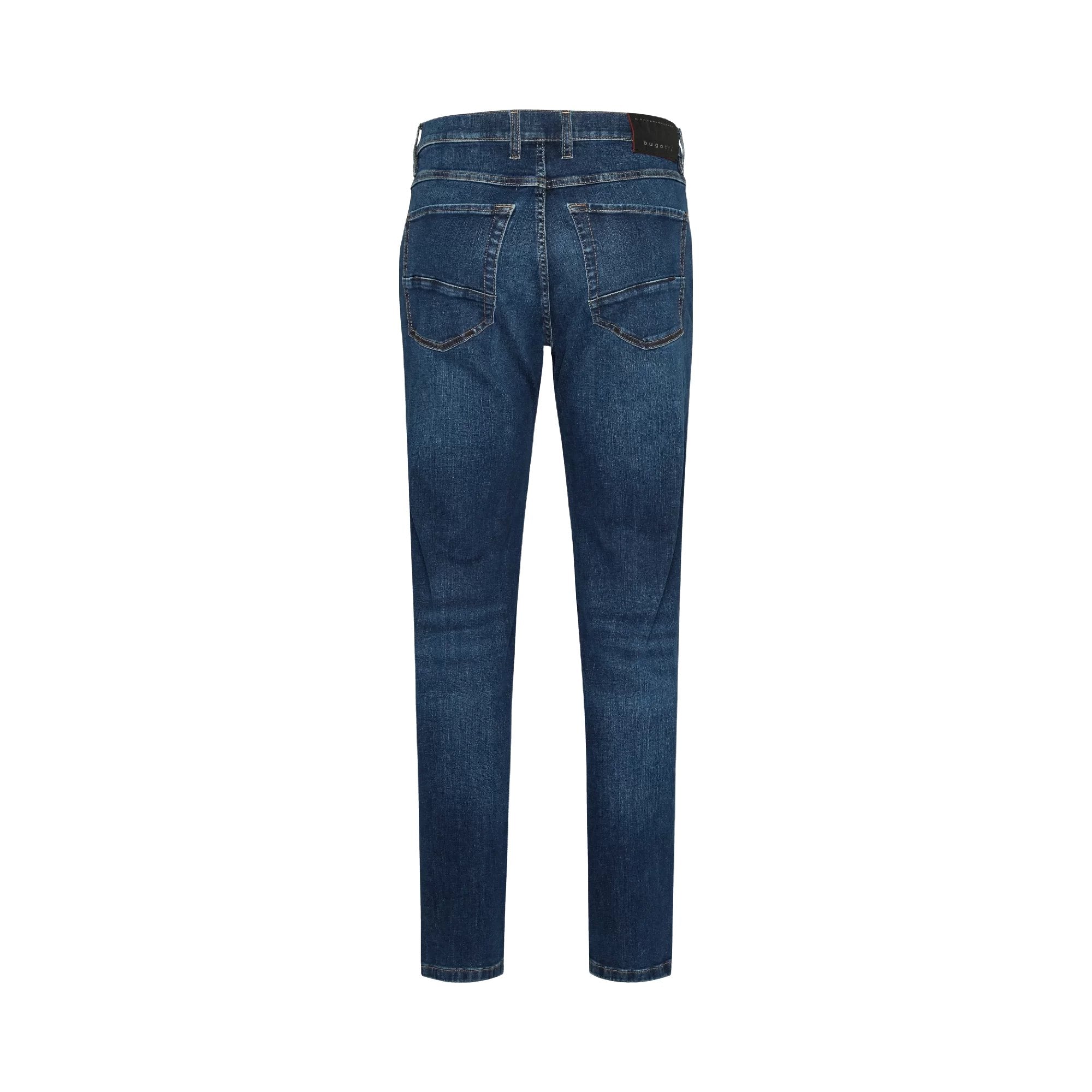 BUGATTI Men's Stone Wash Jeans - Classic Blue Denim Pants for Casual Wear | Perfect for Everyday Outfits, Work & Weekend Style