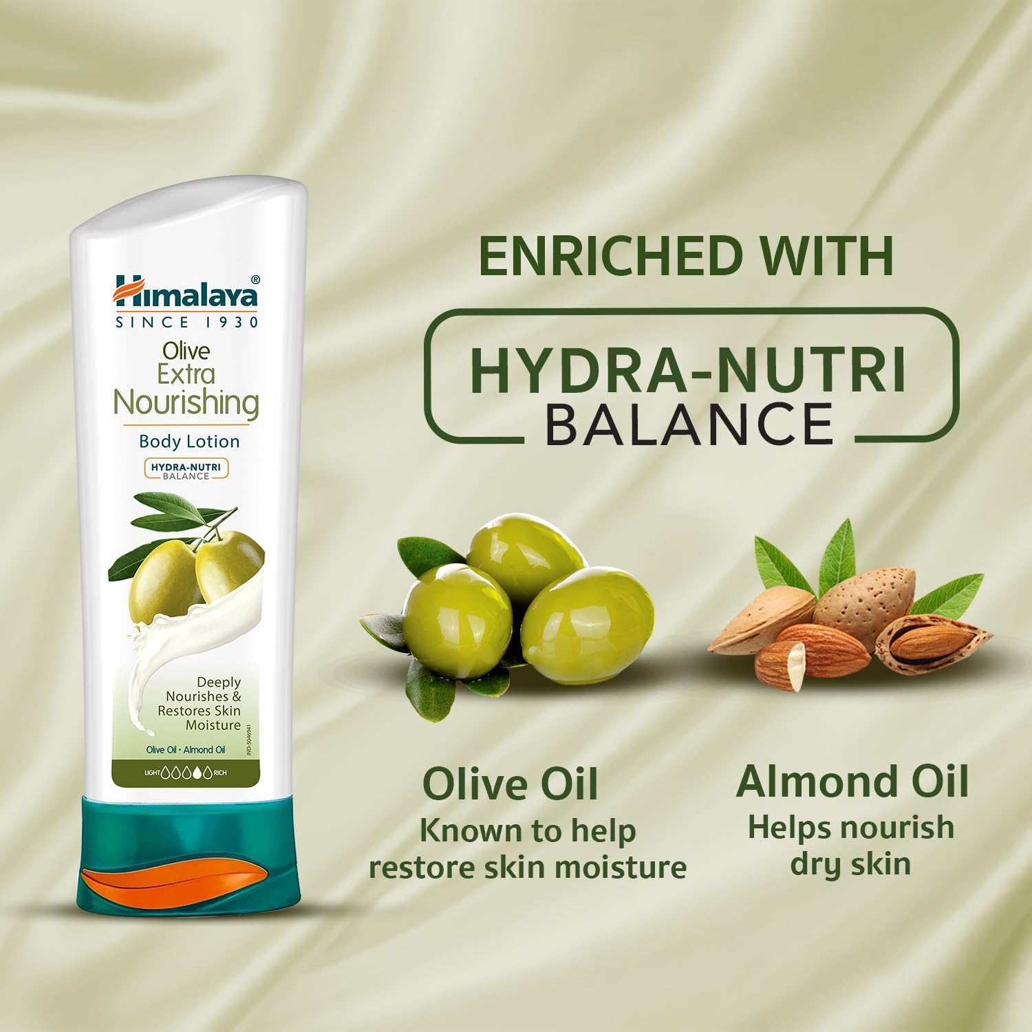 Himalaya Olive Extra Nourishing Body Lotion 400ml - Deep Moisturizing Dry Skin Care for Women & Men - Perfect for Daily Hydration & After Shower Use