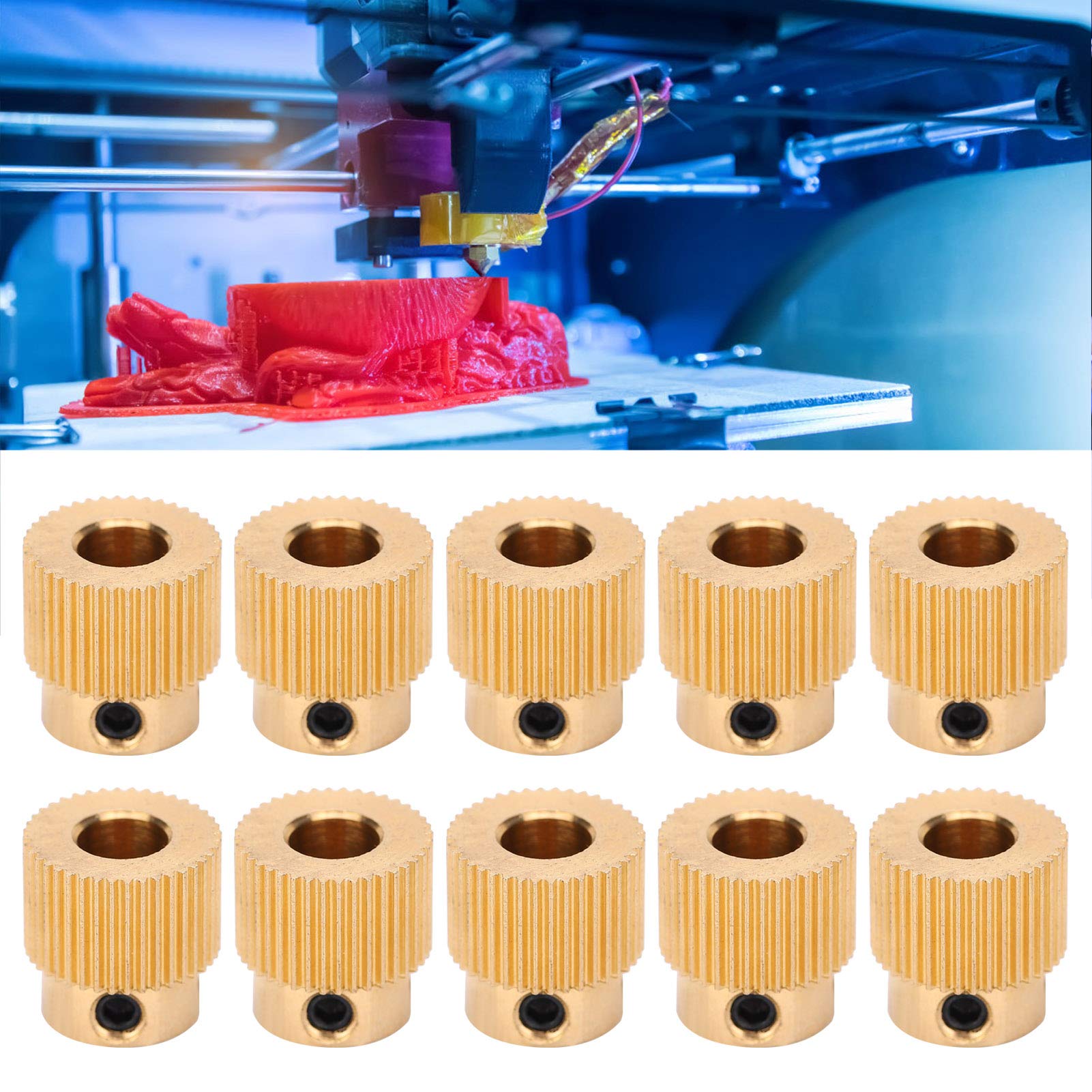 High-Quality 3D Printer Extruder Gear - Durable Extrusion Gear for Smooth Printing - Compatible with Most 3D Printers - Perfect for Industrial Applications & DIY 3D Printing Projects - Ideal for Home, Office, and Workshop Use