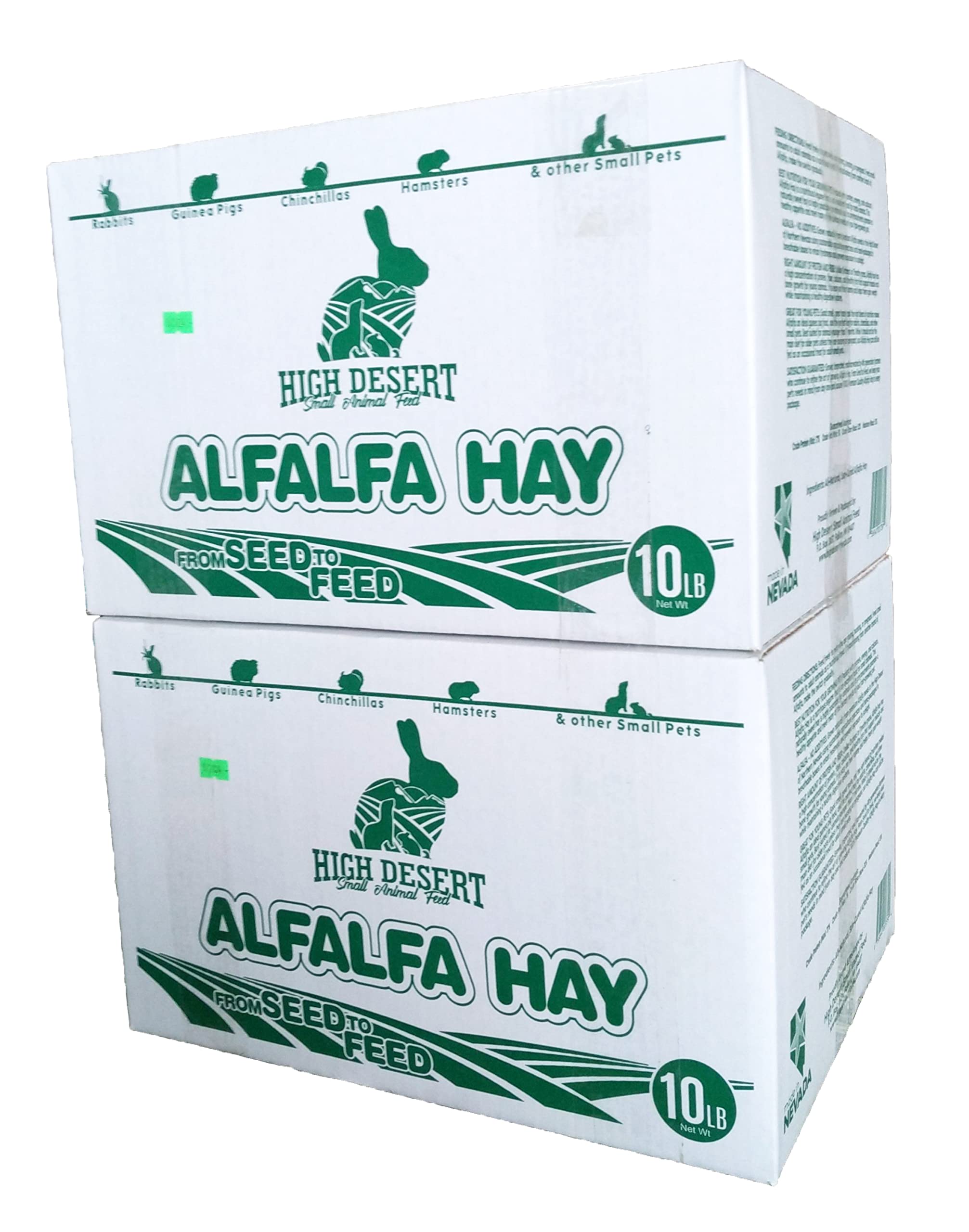 Premium Dried Alfalfa Hay for Rabbits, Guinea Pigs, Chinchillas & Ferrets | High Protein & Fiber Natural Pet Food | Small Animal Feed for Cages, Hutches & Play Areas