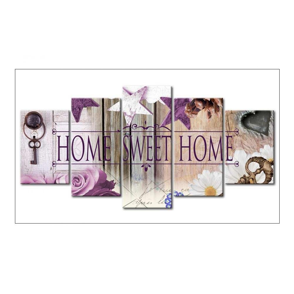 VKTECH 5D Diamond Painting Kit - Full Drill Sweet Home Rhinestone Embroidery Mosaic Art for Wall Decor | DIY Craft Gift for Adults, Perfect for Living Room, Bedroom & Office Decoration