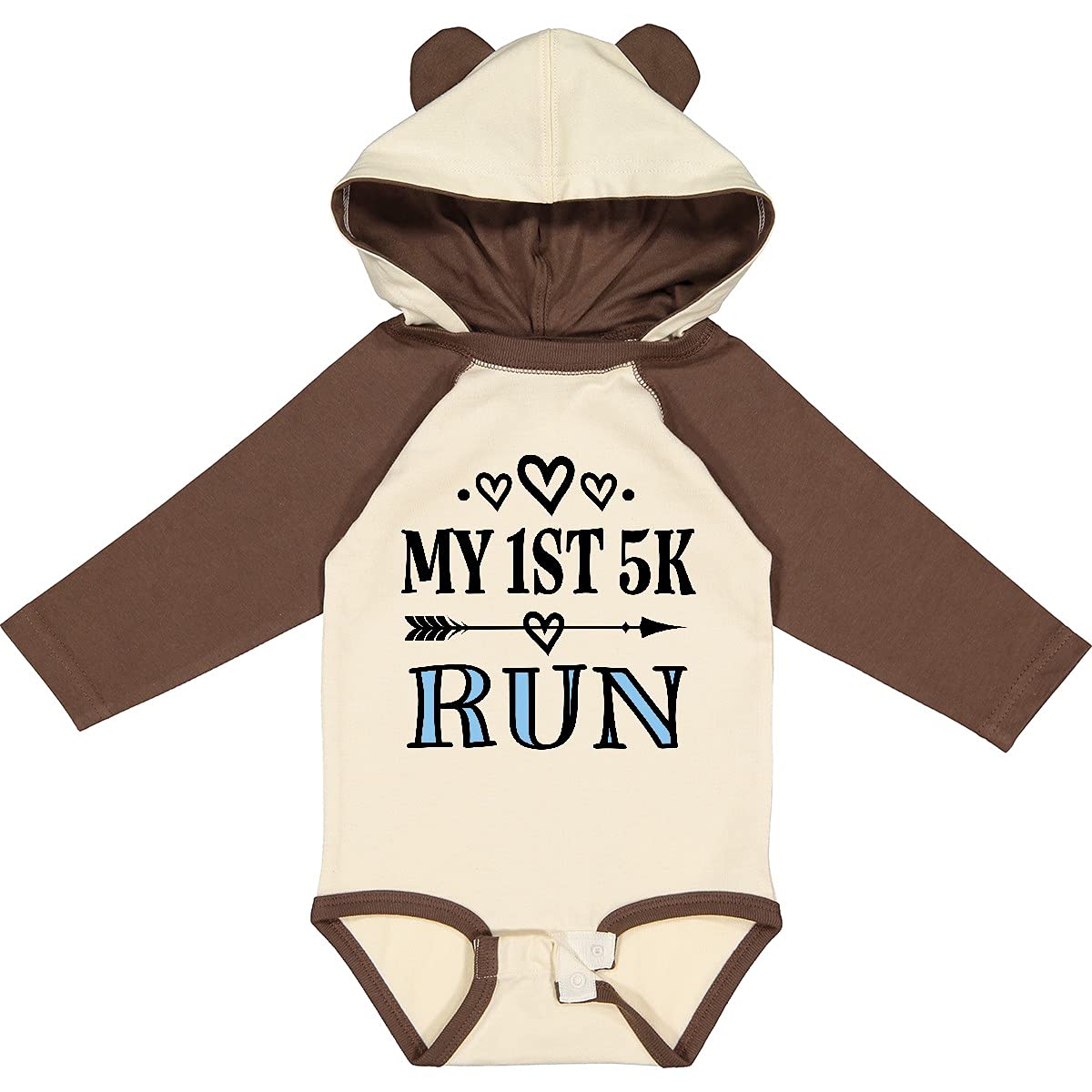 Inktastic Women's 1st 5K Race Running Long Sleeve Shirt - Moisture Wicking Athletic Top for Fitness Training & Marathon Events - Perfect for Runners, Joggers and Gym Workouts
