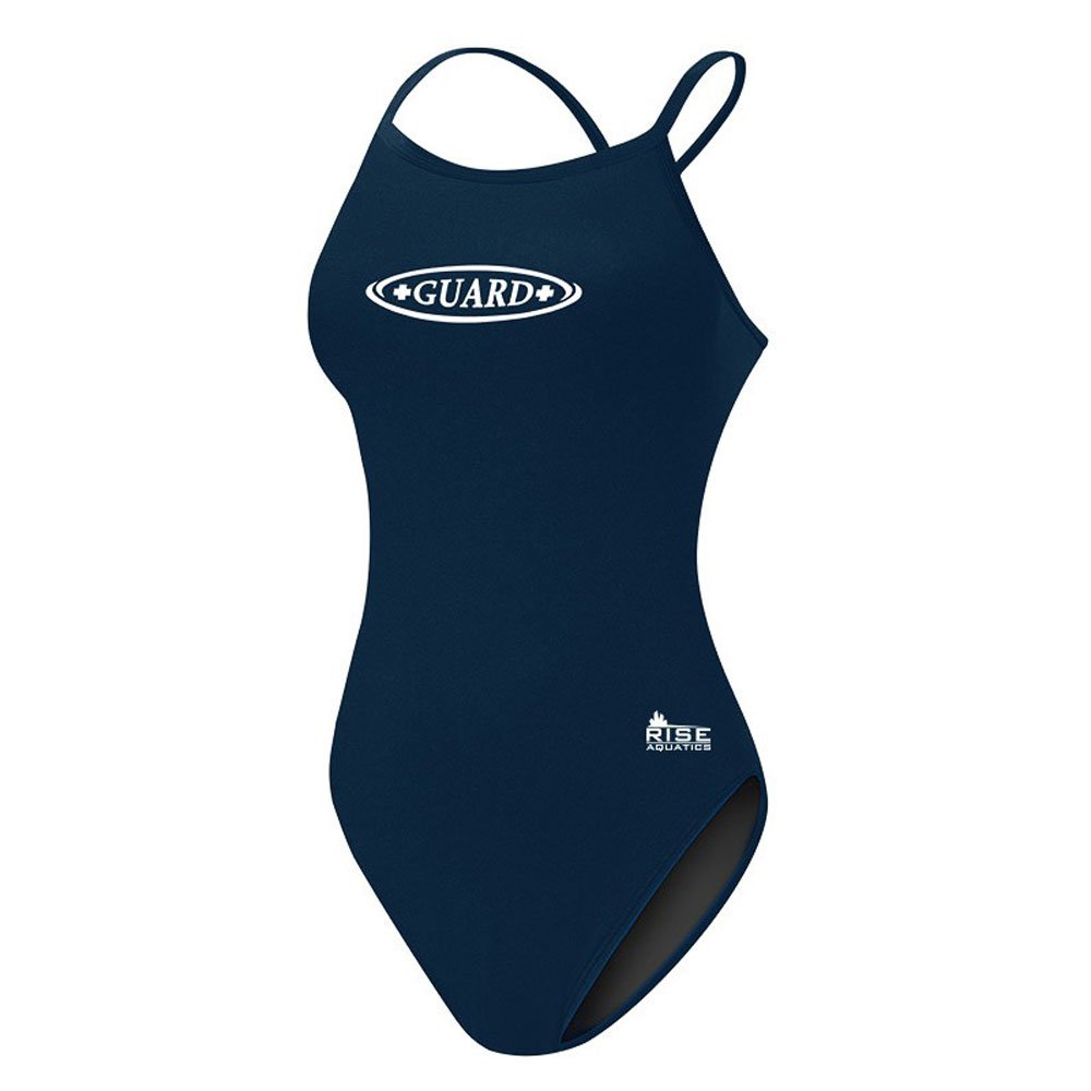 Rise Guard Poly X-Back Suspender (40 Inch, Navy Blue) - Comfortable Adjustable Suspenders for Work, Uniform & Formal Wear