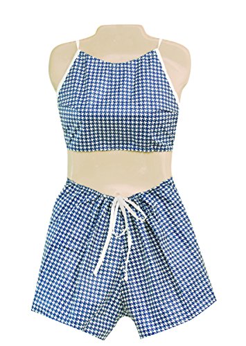 Dipsters Patient Wear - Women's Bibb Top with Shorts, Large Size | Comfortable Hospital & Home Recovery Outfit