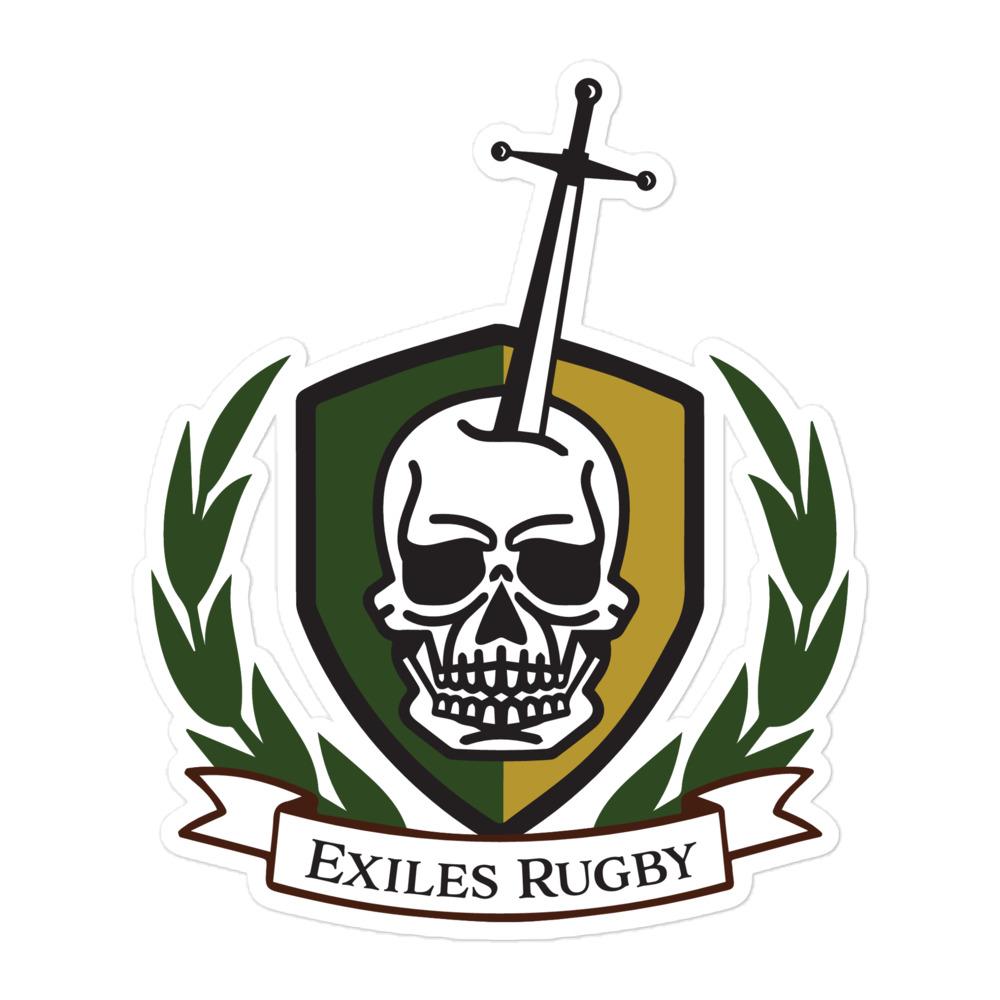 Exiles RFC Logo Sticker - High Quality Vinyl Decal for Laptops, Cars, Water Bottles & Sport Gear - Perfect for Rugby Fans & Team Supporters