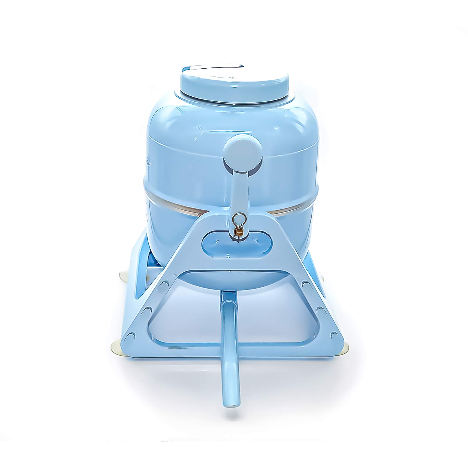 **WonderWash Portable Manual Washing Machine - Compact Non-Electric Hand Washer for Apartments, Tiny Homes & RVs - Retro Design Countertop Laundry Solution for Camping, Travel & Small Spaces - Blue**