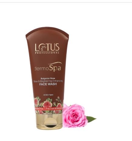 Bulgarian Rose Facial Cleanser - Dermo Spa Glow & Brightening Face Wash (80g) | Gentle Exfoliating & Hydrating for Radiant Skin | Perfect for Morning & Night Skincare Routine