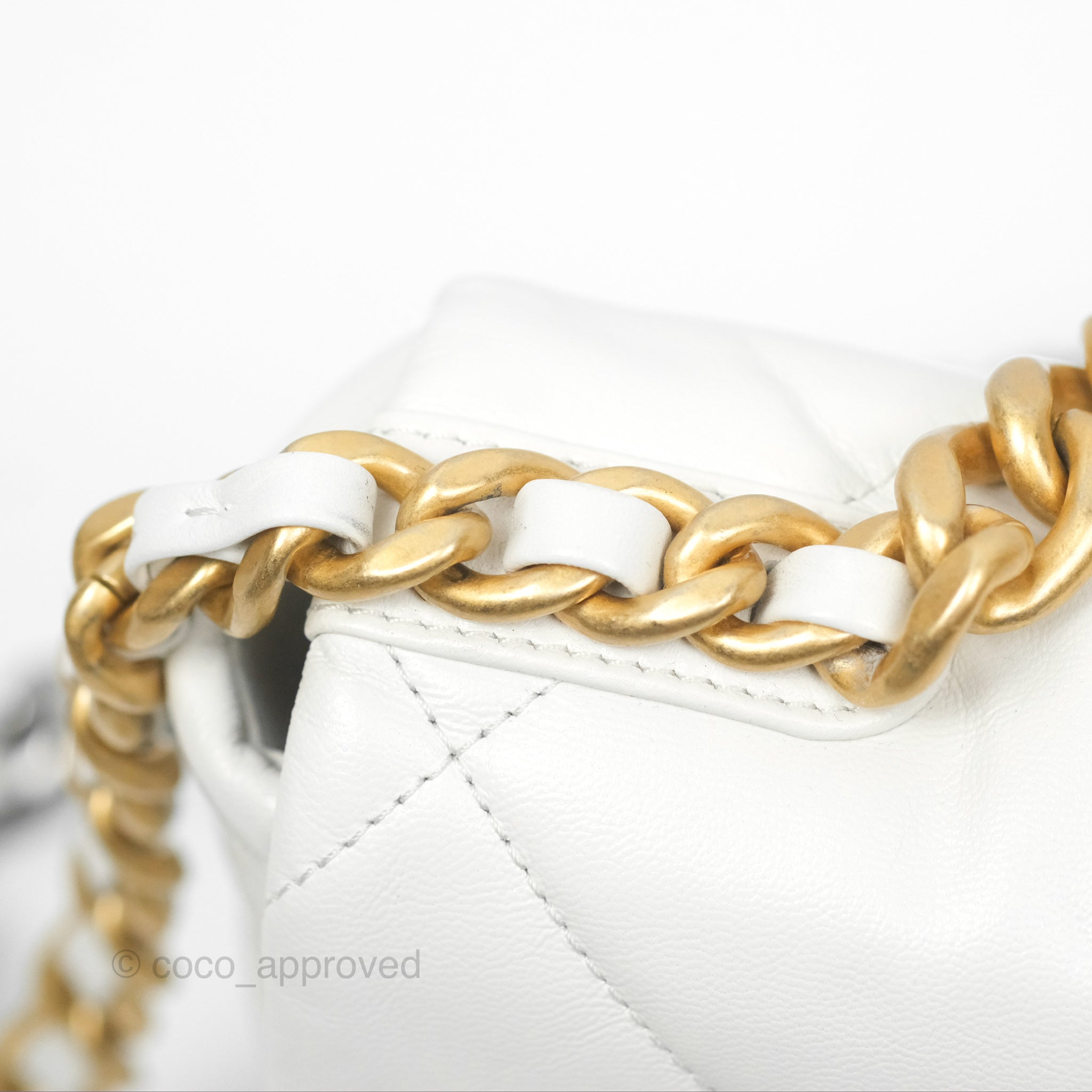Chanel 19 Small Handbag in Off White with Mixed Gold & Silver Hardware - Luxury Crossbody Bag for Women, Perfect for Date Night & Special Occasions
