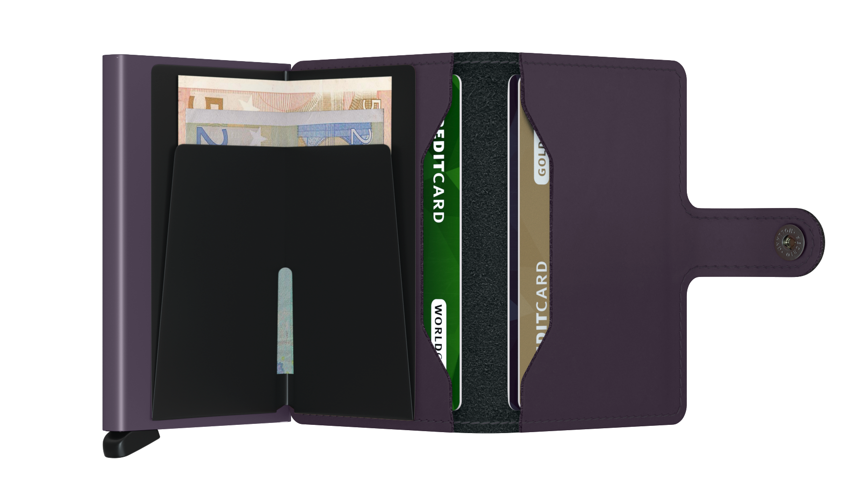 SECRID Miniwallet Matte - Slim RFID Blocking Leather Wallet for Men & Women | Perfect for Travel, Business & Everyday Use