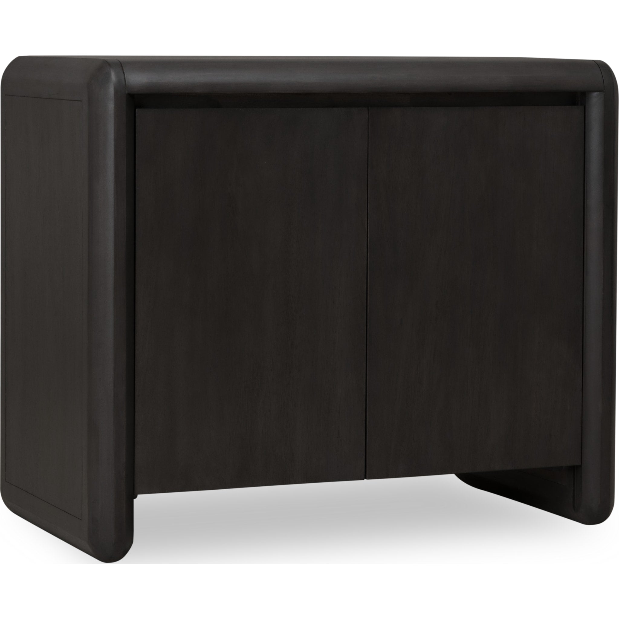 Xolani Two Door Acacia Wood Cabinet - Jaguar Finish | Rustic Storage Cabinet for Living Room, Bedroom, or Entryway | Solid Wood Furniture for Home Decor
