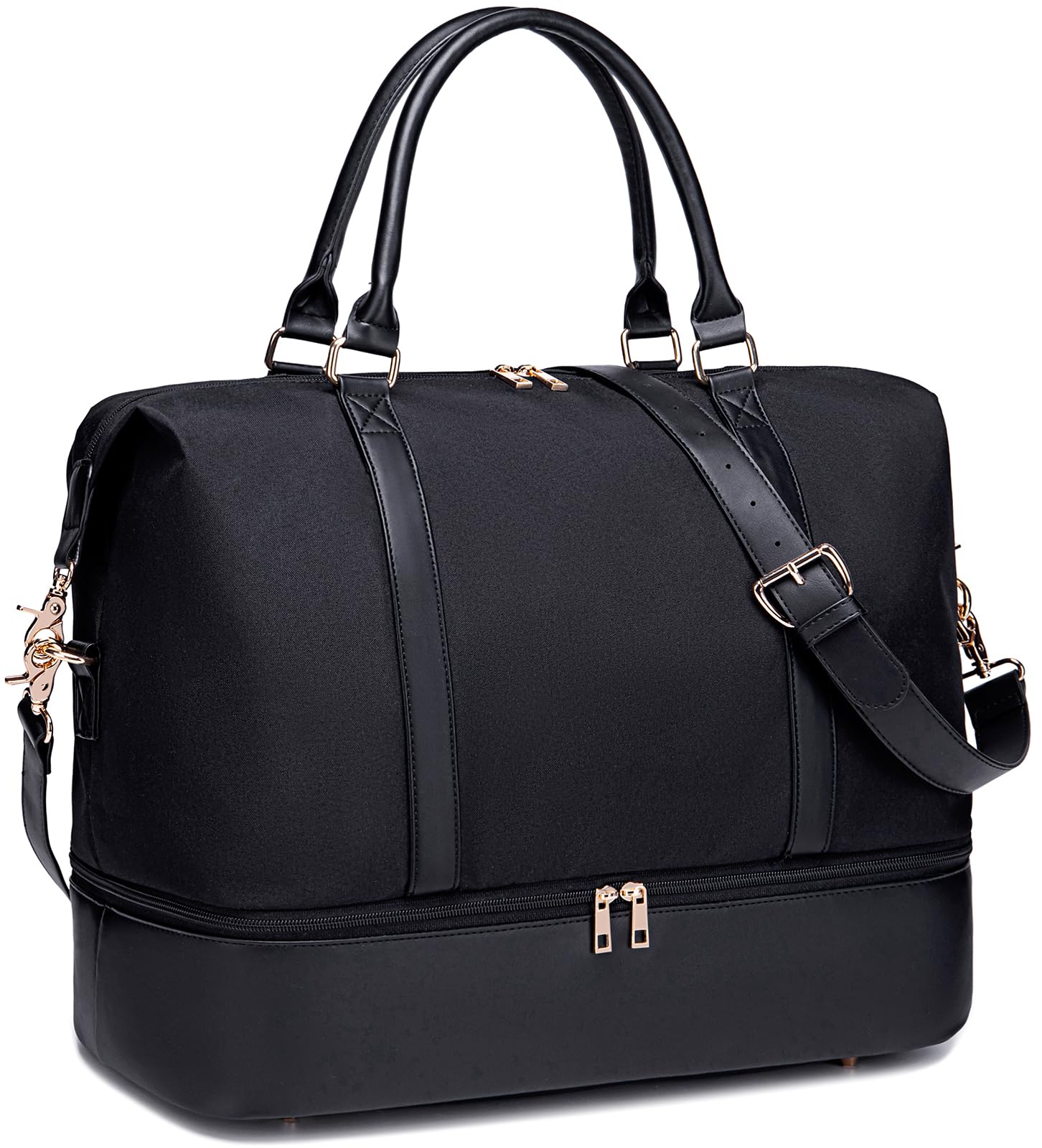 Women's Canvas Weekender Bag - Large Travel Duffel Carry On Overnight Tote for Women | Perfect for Weekend Getaways, Beach Trips & Gym Use