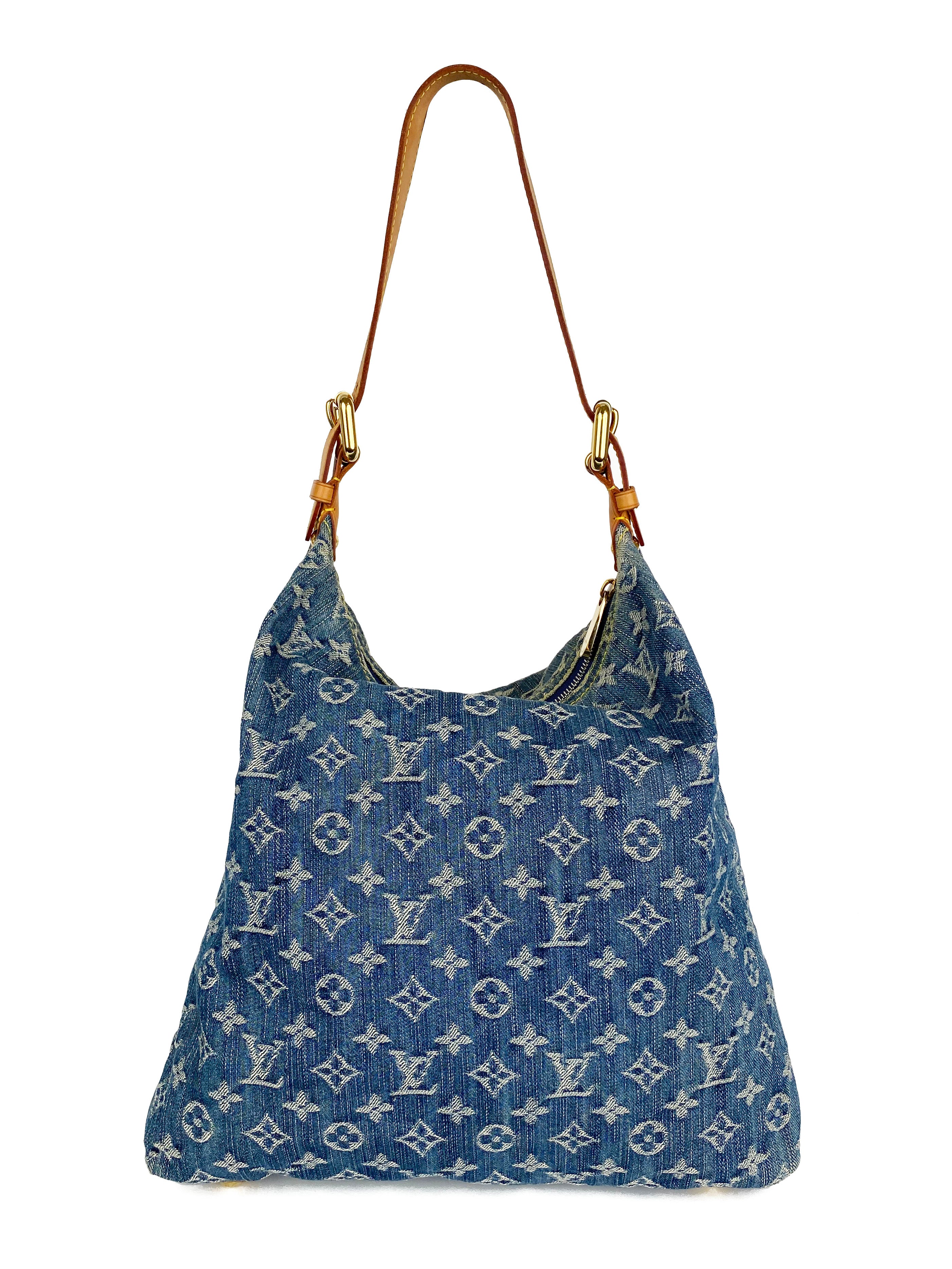 Authentic Louis Vuitton Blue Denim Baggy PM Crossbody Bag - Stylish Designer Handbag for Women, Perfect for Casual Outings & Travel Accessories