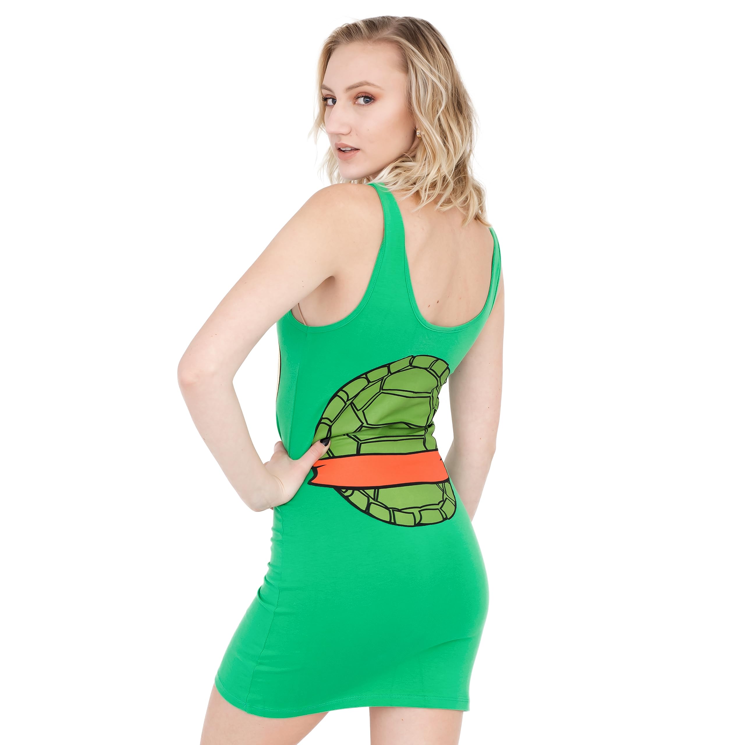 Teenage Mutant Ninja Turtles TMNT Women's & Junior's Halloween Costume Tank Dress - Perfect for Cosplay, Comic Con & Halloween Parties